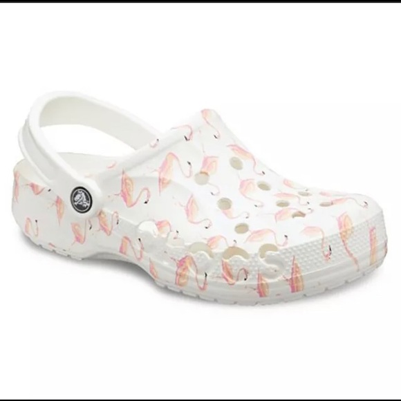 NWT White Flamingo Crocs - Picture 2 of 3